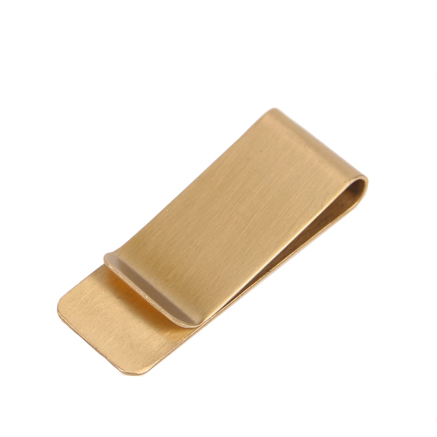 1-2 шт. тонкий секционный Бронзовый зажим для денег держатель с зажимом