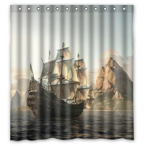 CHARMHOME пиратский корабль водонепроницаемая ткань полиэстер на заказ занавеска