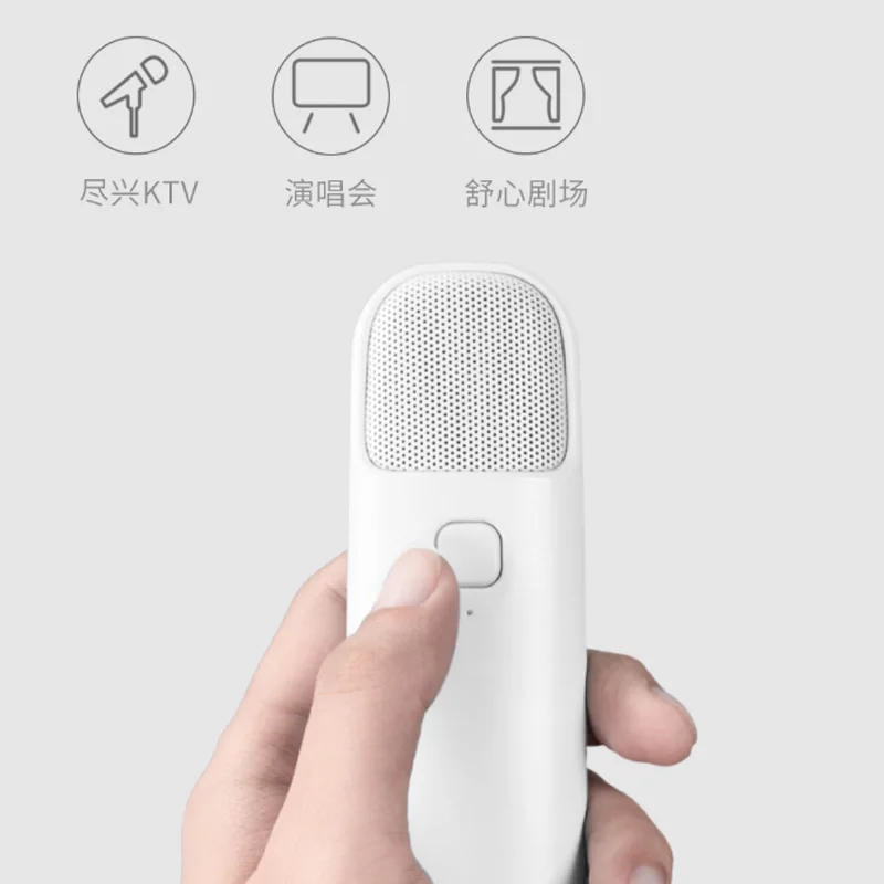 xiaomi mijia ультра-тонкий мини Караоке-микрофон Шумоподавление для пения певца мини дома KTVDPS чип умный дом