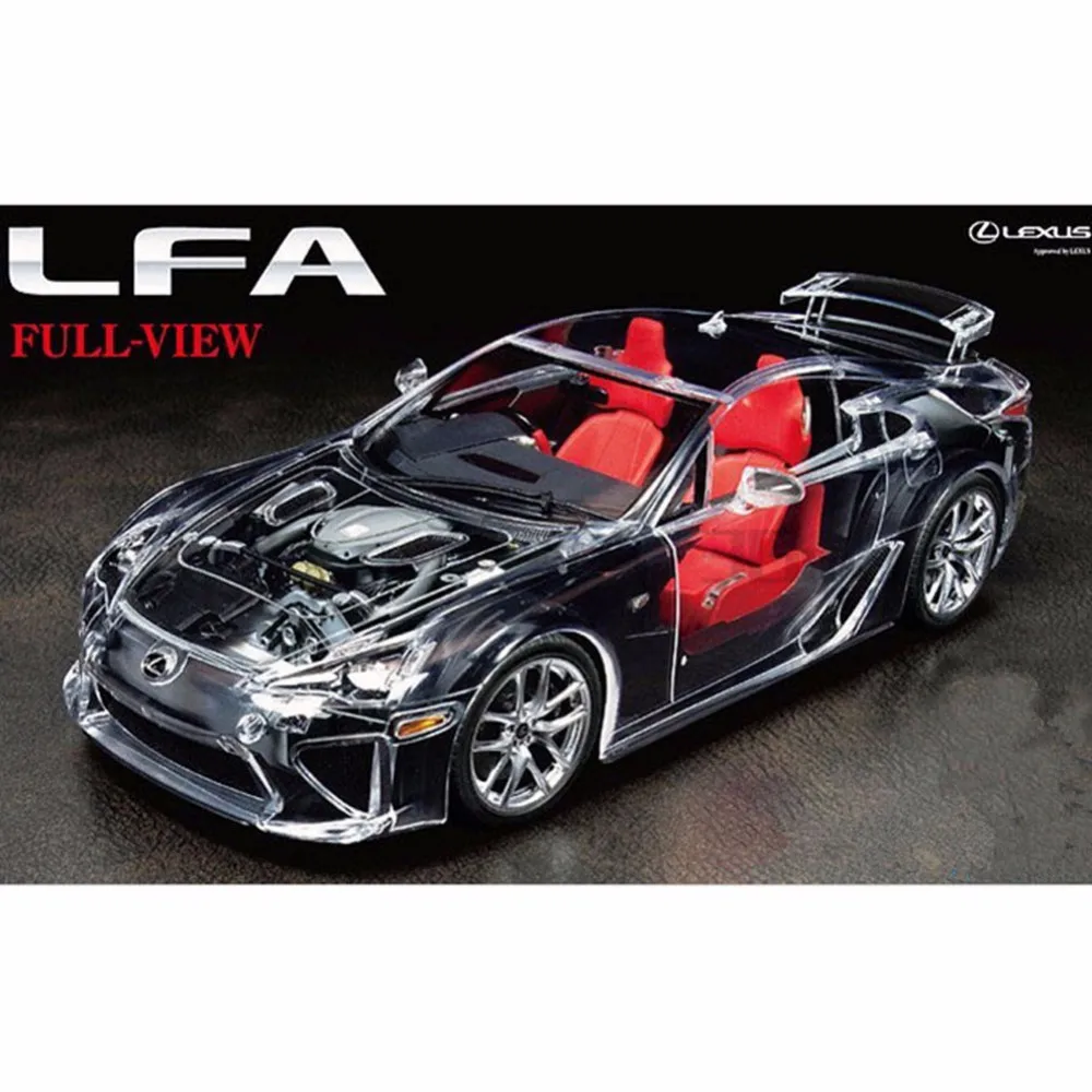 Tamiya 24325 1/24 LFA версия с полным обзором прозрачная сборка автомобиля строительные