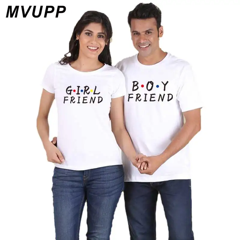 MVUPP 2019 одежда для влюбленных пар с буквенным принтом девочек футболка унисекс