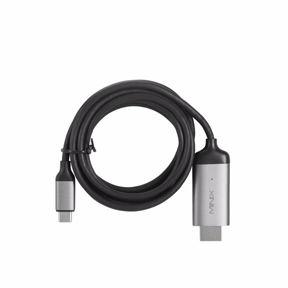 Кабель HDMI MINIX NEO C 4K to @ 60Hz 180 см Поддержка Windows Mac и Chrome OS совместимый с 720p HD Full 1080p|usb-c