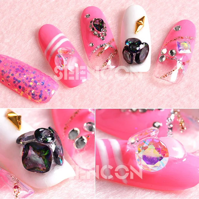 10 шт. прозрачные Стразы для ногтей с острым конским глазом|rhinestone necklace|rhinestone