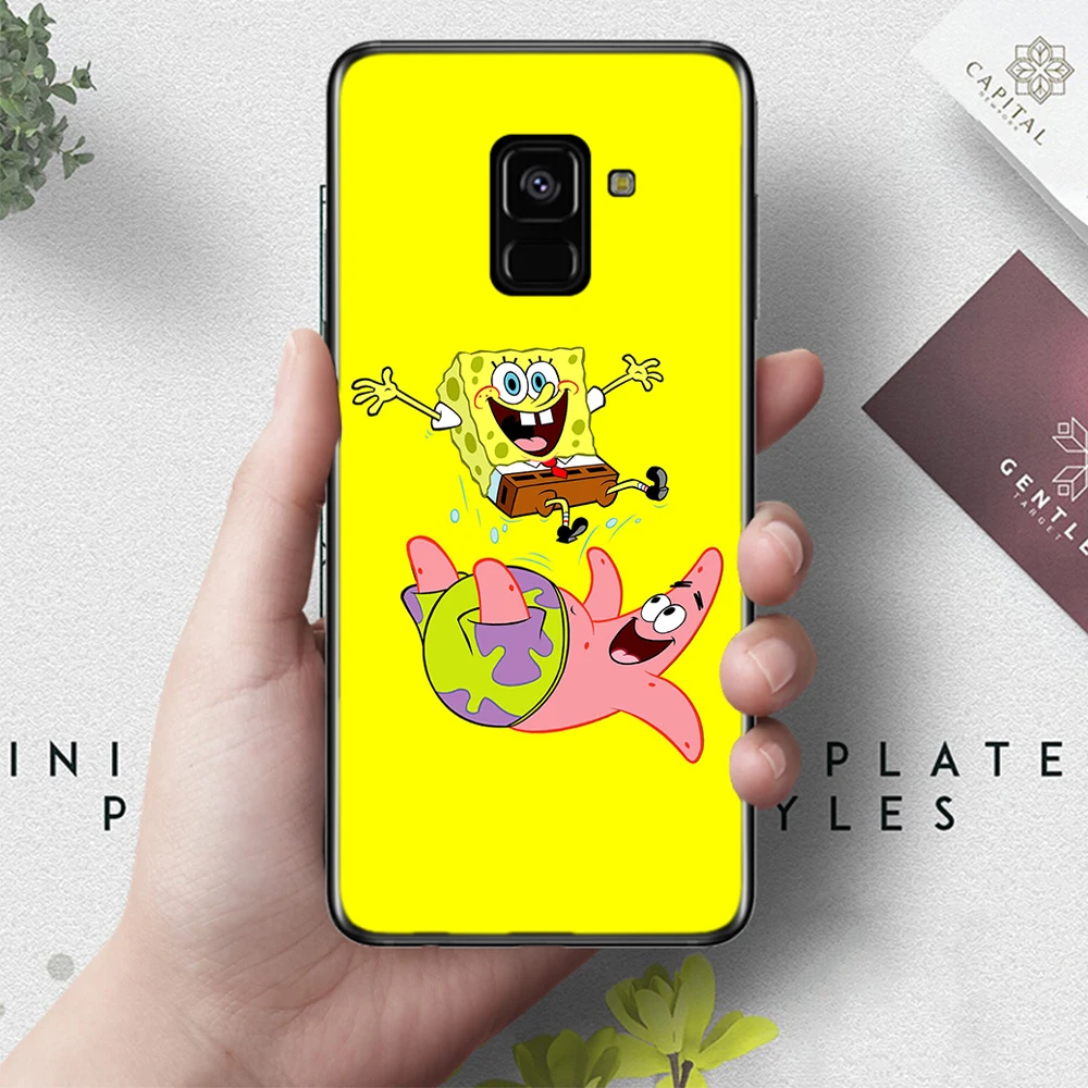 6 Квадратные штаны с рисунком из мультфильма «Губка Боб» шаблон Силиконовый чехол для samsung A2 Core A3 A5 A6 плюс A7 A8 A9 A10 A30 A50 A60 A70 A10S A30S A50S A70s - Цвет: 6