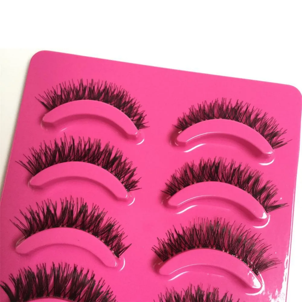 5 пар натуральные мягкие ресницы макияж ручной работы Толстые Поддельные