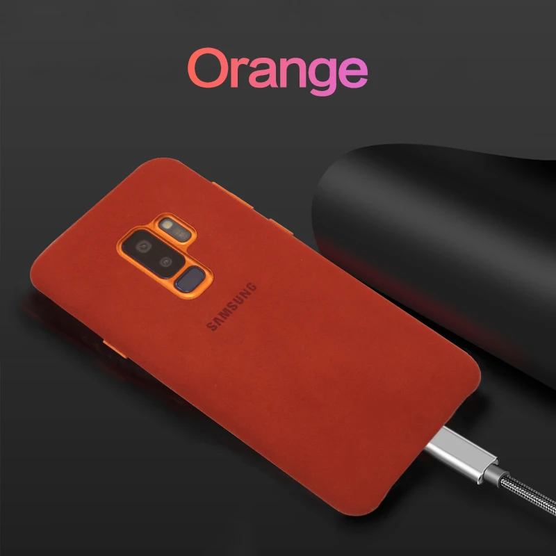 samsung s9 plus case For Original Galaxy S9 Luxury Suede Soft-Touch Finish Back Protective Cover compatible Samsung model | Мобильные