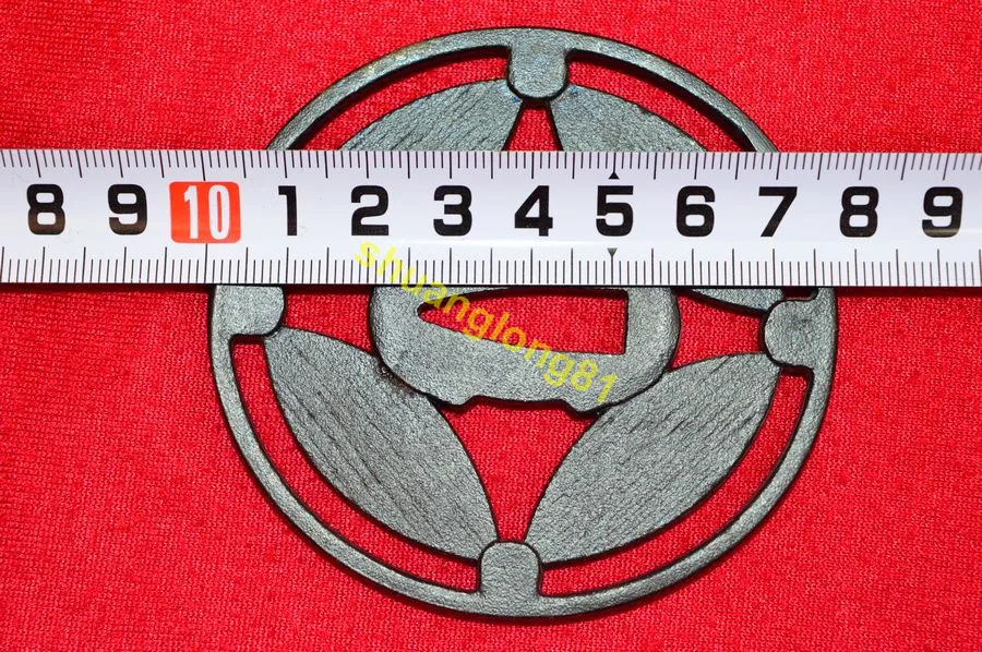 Красивая японская железная стальная защита Tsuba для самурайского ножа катана меч