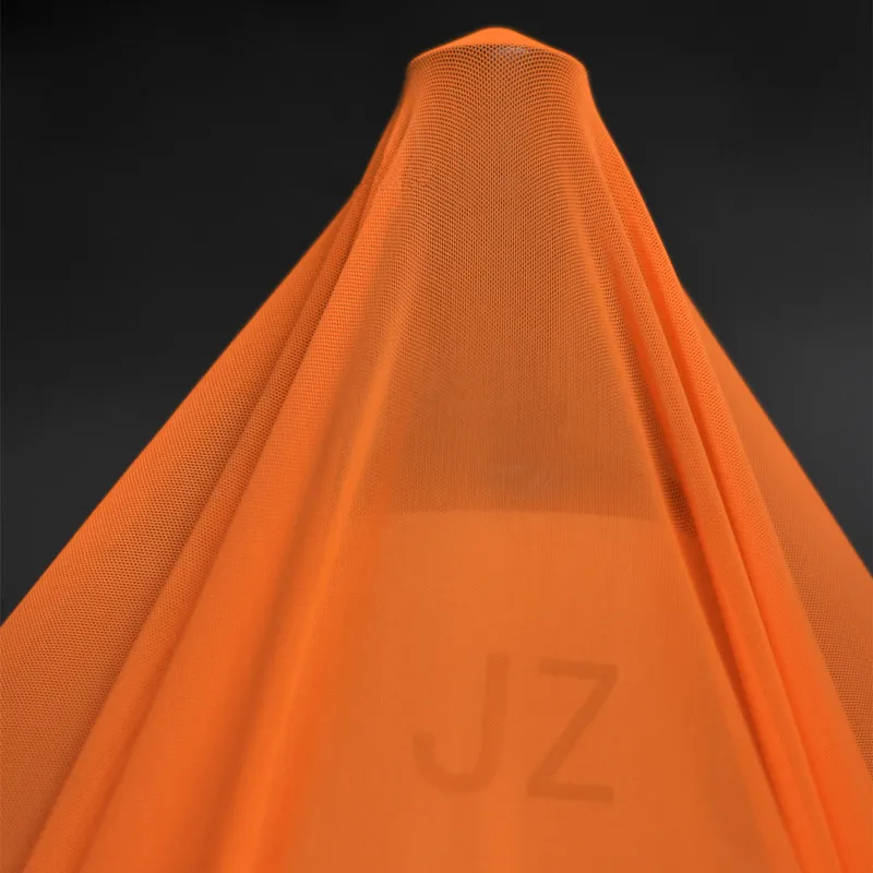 Lace96 Orange серии украшенные кружевом ткань для свадебное платье вечернее мягкий