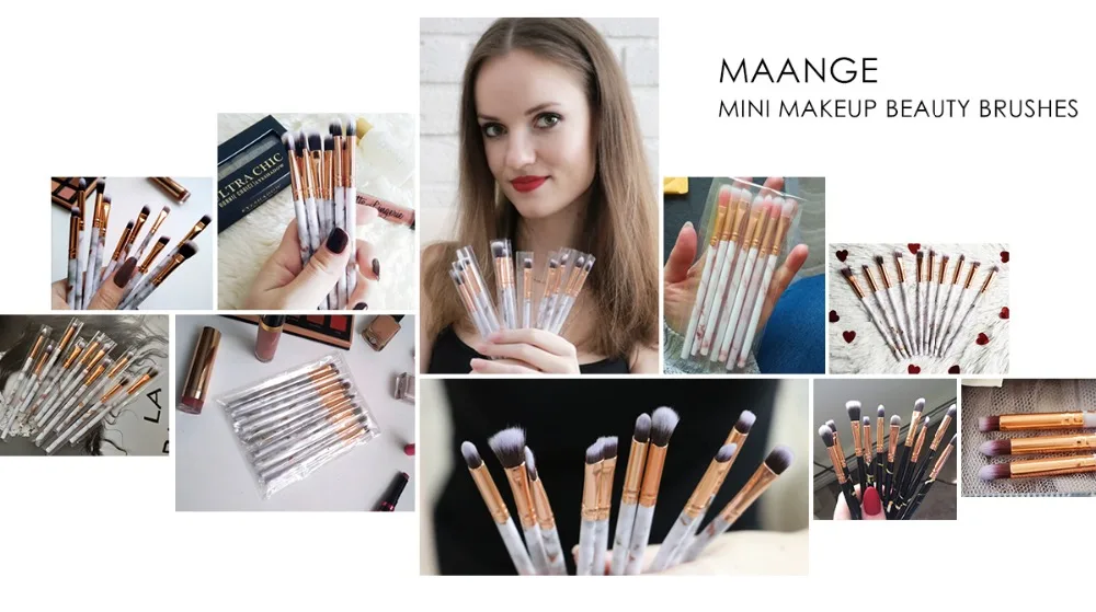 ESSANCEYA набор кистей для макияжа 7/10 шт. многофункциональный макияж под макияж, кисть для консилера, кисть для теней Набор Мини Косметическая Кисть для макияжа инструмент