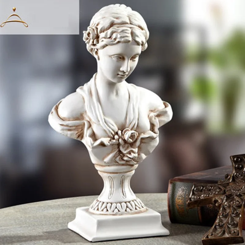

Venus Head Portraits Bust Statue Roman Mythology Home Decoration Resin Art&Craft European Character Sculpture Gift M01