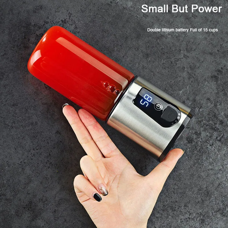 Портативная электрическая соковыжималка блендер для смузи перезаряжаемый через