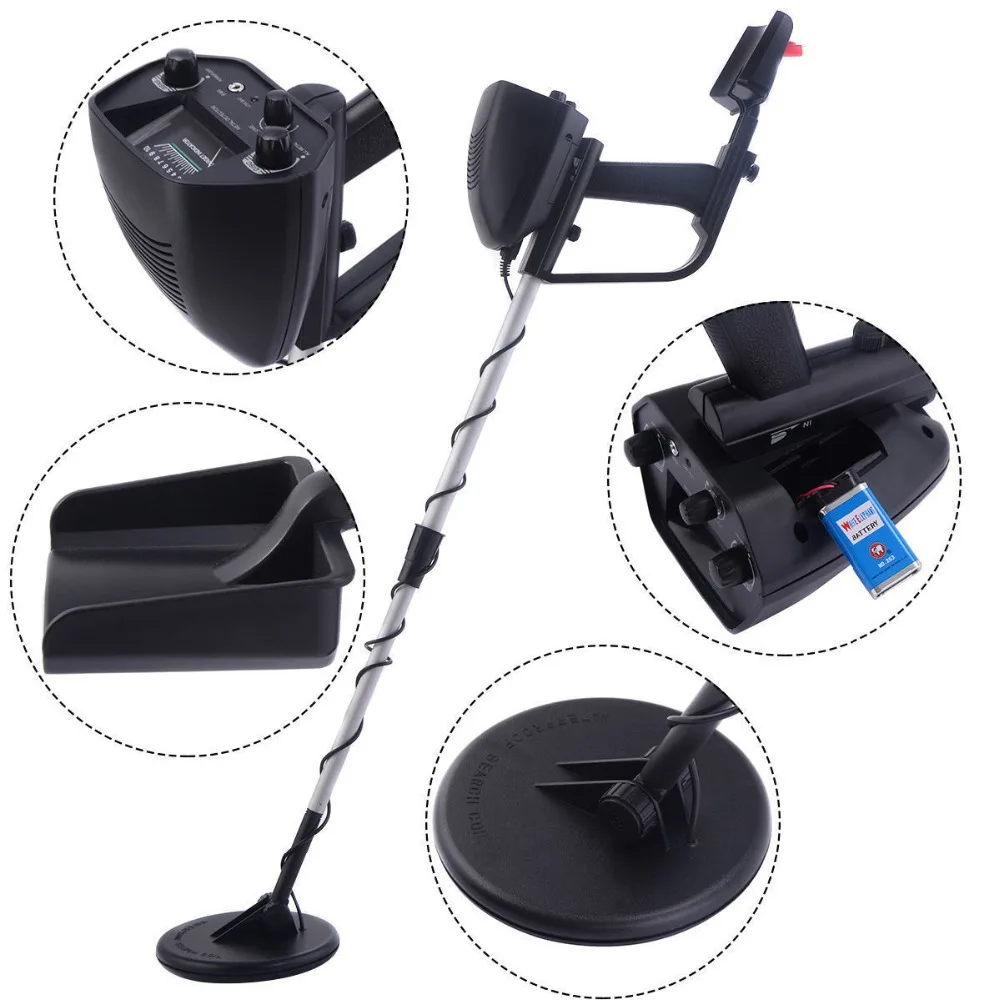 ALLSOME подземный металлоискатель MD-4030 детектор золота MD4030 Охотник за сокровищами детектор цепи Metales HT1238