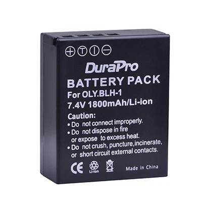 1 Battery 2 шт. 1800 мАч BLH-1 BLH1 BLH 1 Сменный аккумулятор для камеры+ ЖК-зарядное устройство для камеры Olympus E-M1 Mark II EM1-2 EM1 Mark - Цвет: 1 Battery