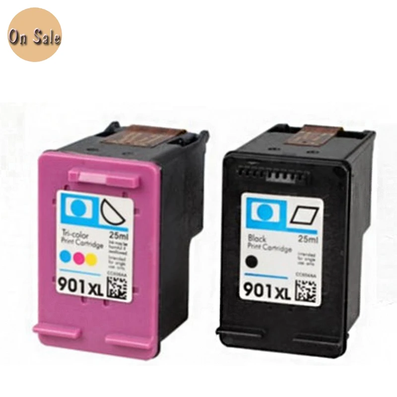 Черные и цветные чернила для принтера HP 901 CC654AC CC655AC J4500 J4580 J4640 J4680|ink cartridge|ink cartridge for