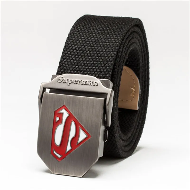 Супермен тактический ремень холст мужские Новые широкие толстые военные ремни