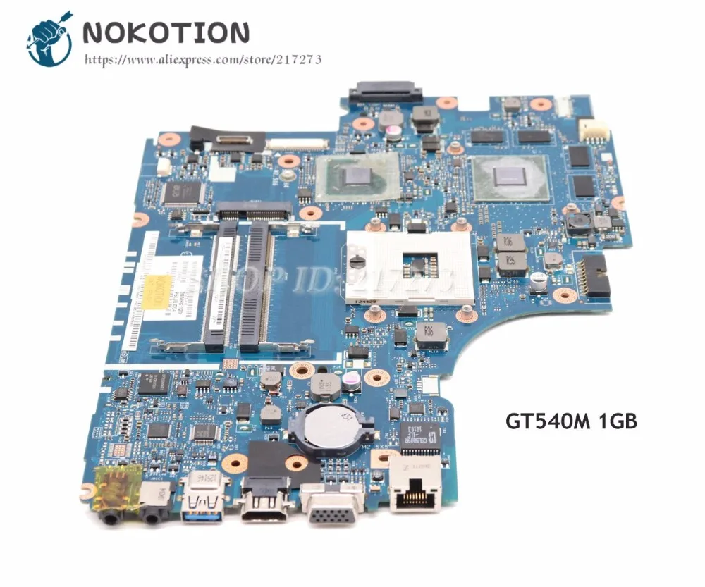 

Материнская плата NOKOTION для ноутбука Acer aspire 5830 5830TG HM65 DDR3 MBRHJ02001 LA-7221P, материнская плата GT540M 1 Гб