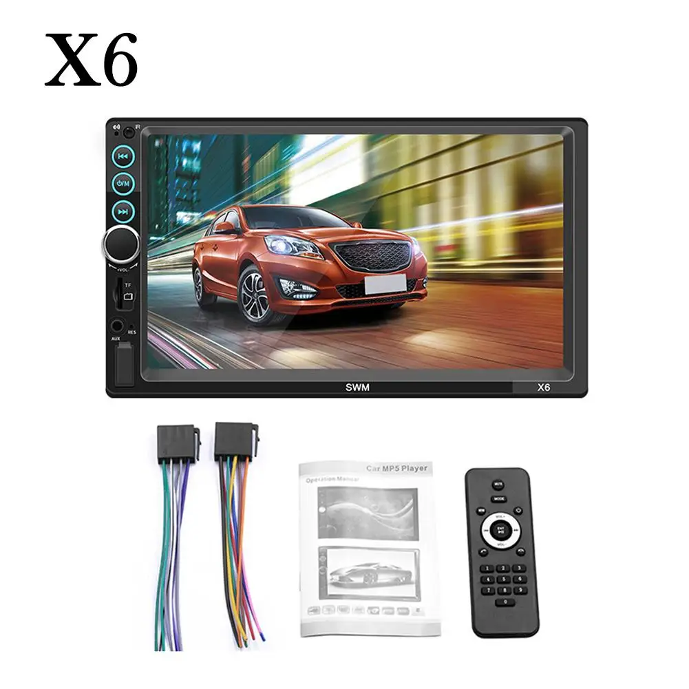 Автомобильный плеер Android IOS HD 7 &quot2 Din MP5 Bluetooth Сенсорный экран Универсальный Авто