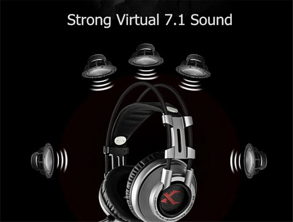 XIBERIA K9 Виртуальная 7,1 Звуковая игровая гарнитура casque лучшие PC Gamer USB стерео бас наушники с микрофоном для игры Cumputer