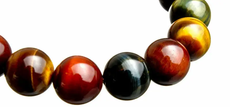 Натуральный 8 мм тигровый глаз красный синий желтый драгоценный камень бусины