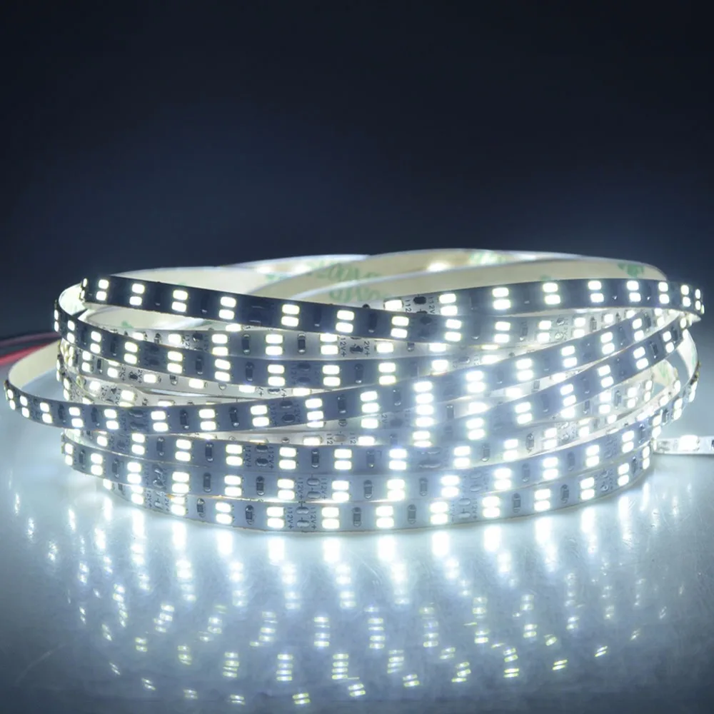 5 м 12 В СВЕТОДИОДНАЯ лента SMD 3014 216 светодиодов/м 1080 светодиодов Диодная полоса