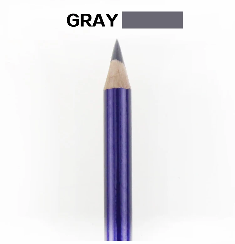 Singleheadgray Микроблейдинг карандаш постоянный Макияж карандаш для бровей татуировки линии Дизайн и позиционирования для бровей Водонепроницаемый карандаш татуировки Инструменты дизайн бровей карандаш для тату брови хна для бровей - Цвет: Singleheadgray