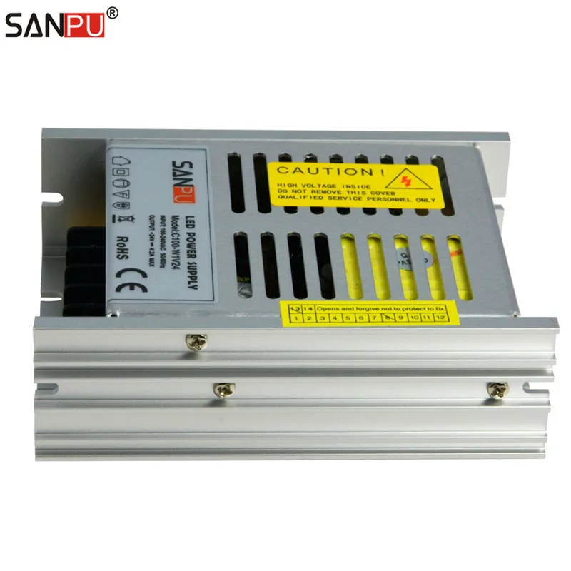 Импульсный источник питания 24 в 100 Вт 4A светодиодный переключатель постоянного