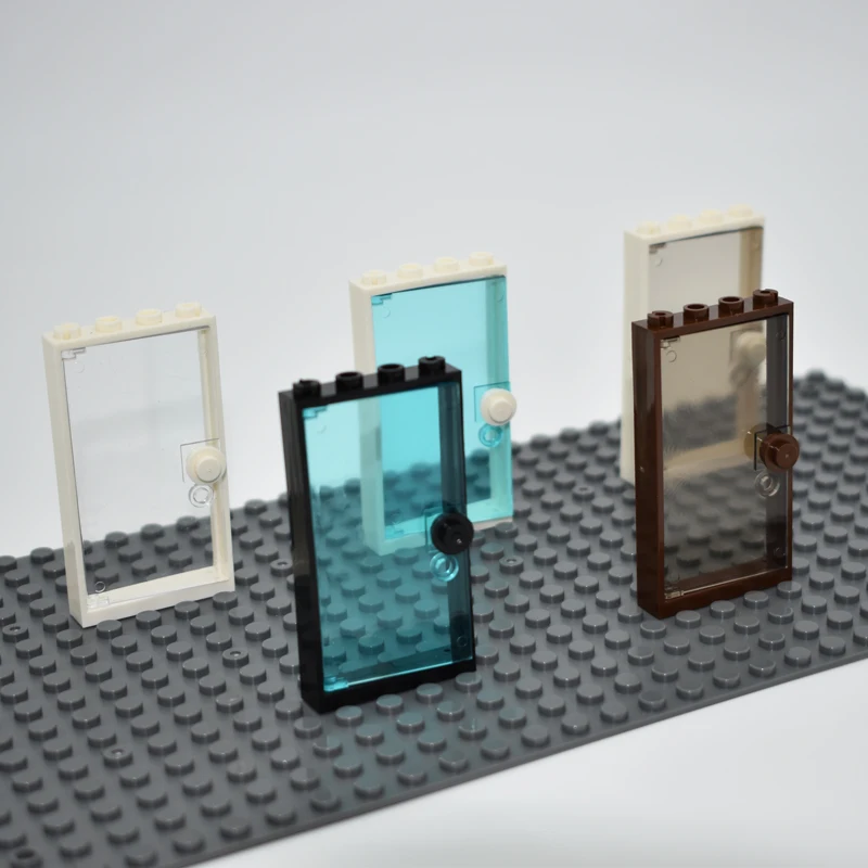 8 компл./лот оконная дверная рама 1x4x6 строительные блоки детали MOC со стеклом