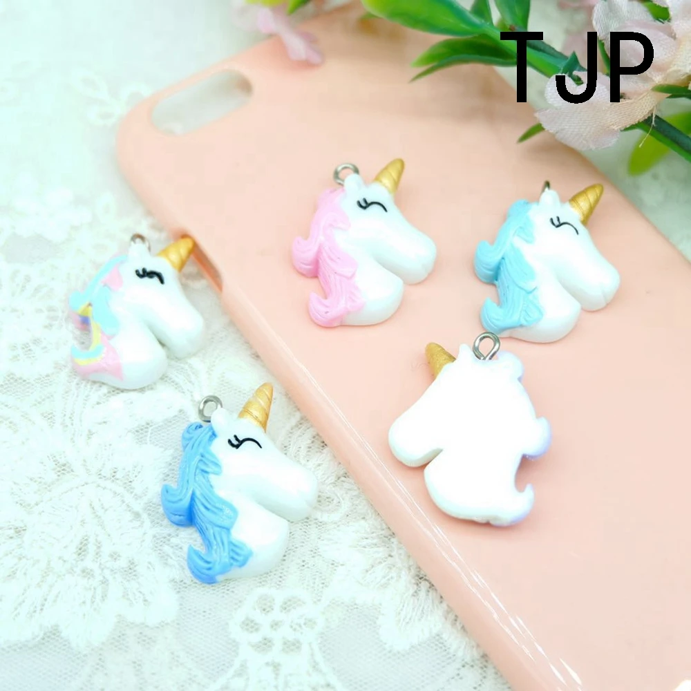 Kawaii Colorful Unicorn Charms Pendants for DIY decoration bracelets necklace earring key chain Jewelry Making | Украшения и