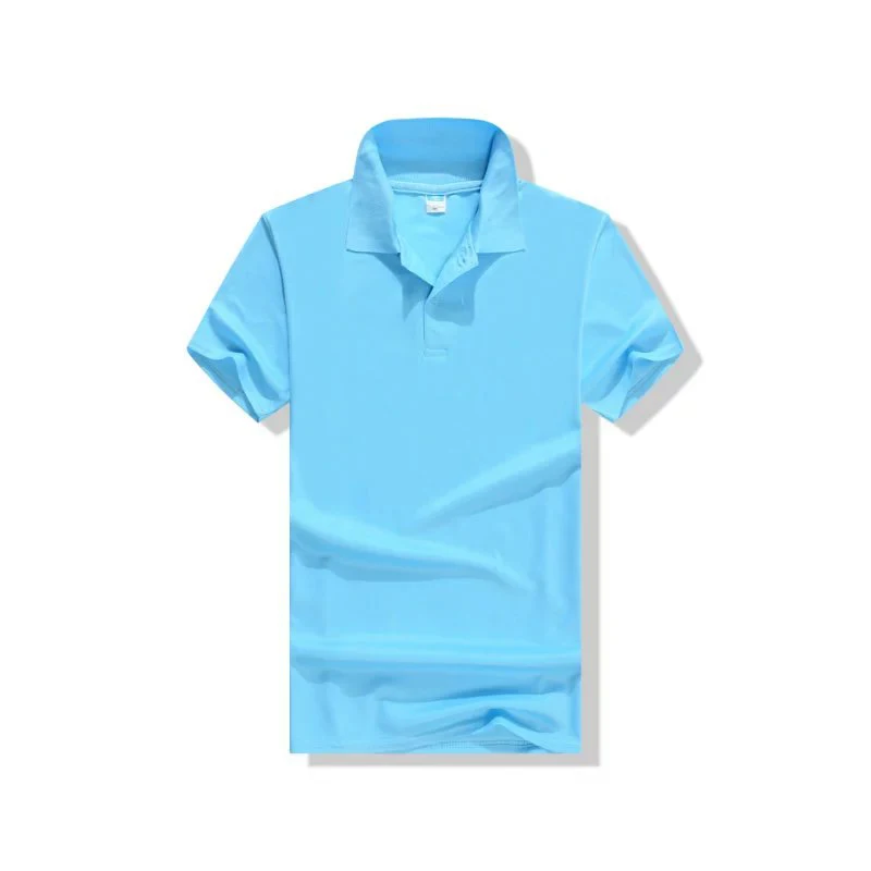 LIGHT BLUE Новые летние мужские поло рубашки мужские повседневные с коротким рукавом однотонные поло Hombre рубашки мужские хлопковые высокого качества рубашки поло топы футболки - Цвет: LIGHT BLUE