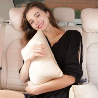 car back waist support cushion biological velvet seat lumbar massage pillow breathable mesh car seat for maybach audi benz bmw