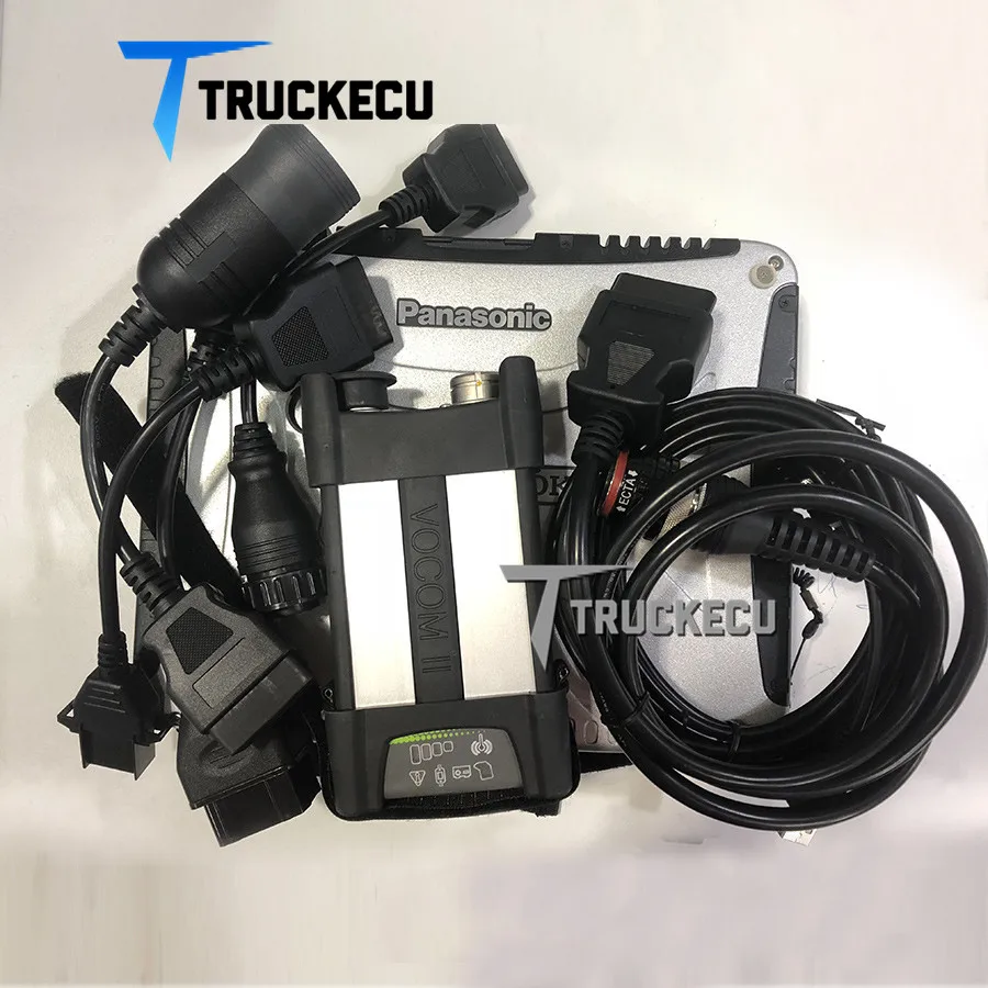 Thudbook CF19/52 ноутбук + VCADS datalink для VOLVO Vocom II VOCOM 2 PTT 7 Volvo truck Excavotor Euro6 диагностический