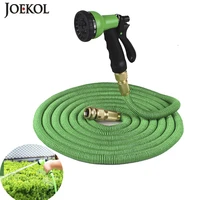 25ft 200ft garden expandable hose magic flexible water hose eu plastic watering hoses pipe with spray gun