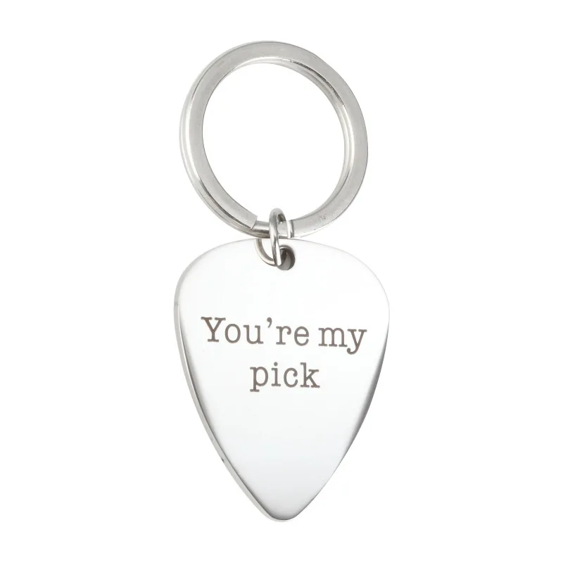 Брелок для ключей из нержавеющей стали с надписью You are my pick 2 шт. | Украшения и