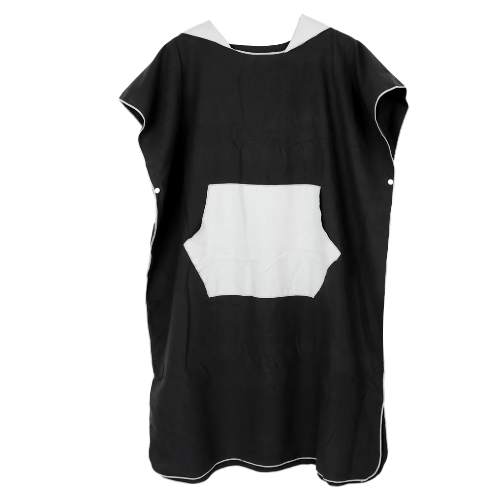 Пляжное пончо с капюшоном для серфинга мужчин и женщин сменный халат карманом