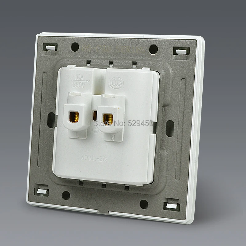 COSWALL модная настенная электрическая розетка 5 отверстий короткая белая