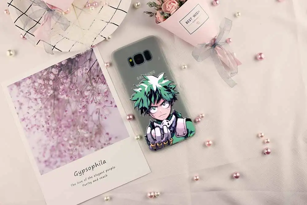 My Hero Academia Anime Soft Cover For Samsung Galaxy S7 Edge S8 S9 S10 S11 S20 S21 Plus Lite E Ultra Case | Мобильные телефоны и