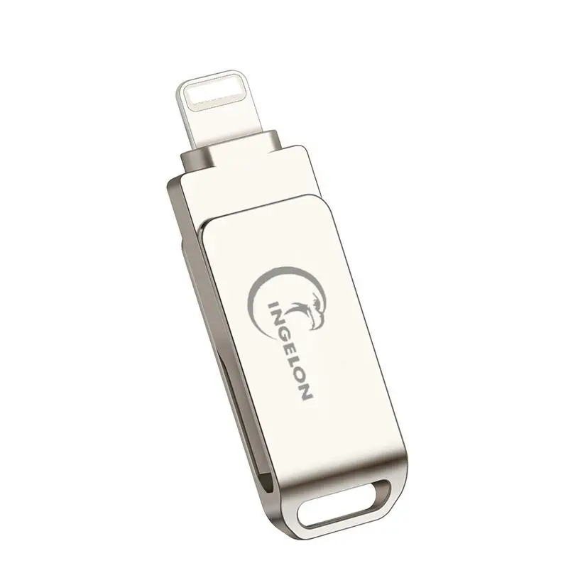 USB флэш накопитель для iPhone X/8/7 Plus/6 Plus/6s/11/SE/ipad флеш 32 Гб 64 128 ГБ mini с логотипом диск на