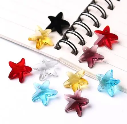 14MMx14mm Glass Beads DIY Jewelry Making Charm Crystal Starfish Craft | Украшения и аксессуары