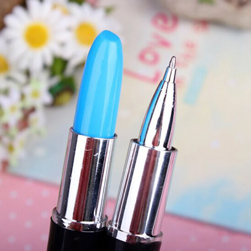 Студенты губная помада Форма Дети Школа милые портативный мини шариковая ручка