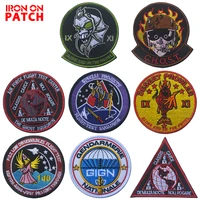 10pcs special projects f22 low french gendarmerie embroidery patch tactical military ghost squadron patches badge for clothing