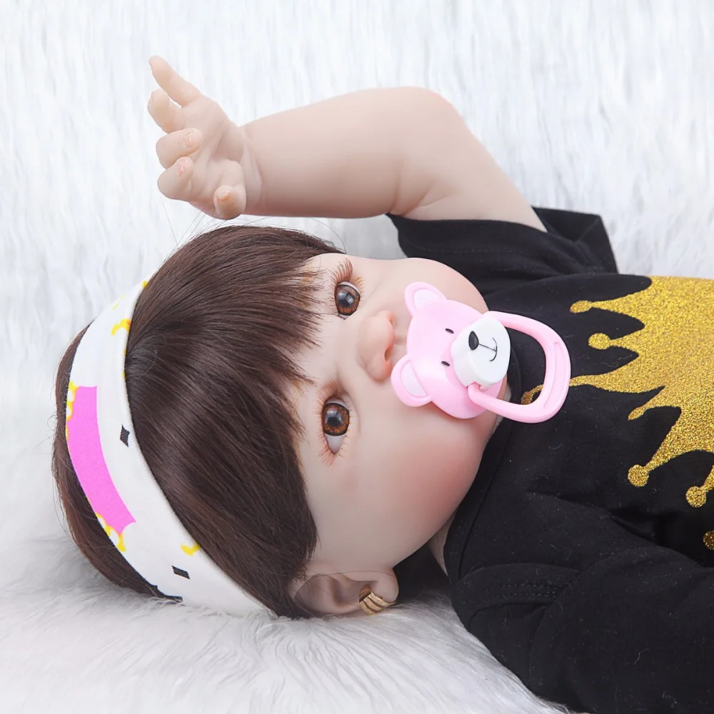 Полноразмерные силиконовые куклы для новорожденных девочек виниловые мягкие
