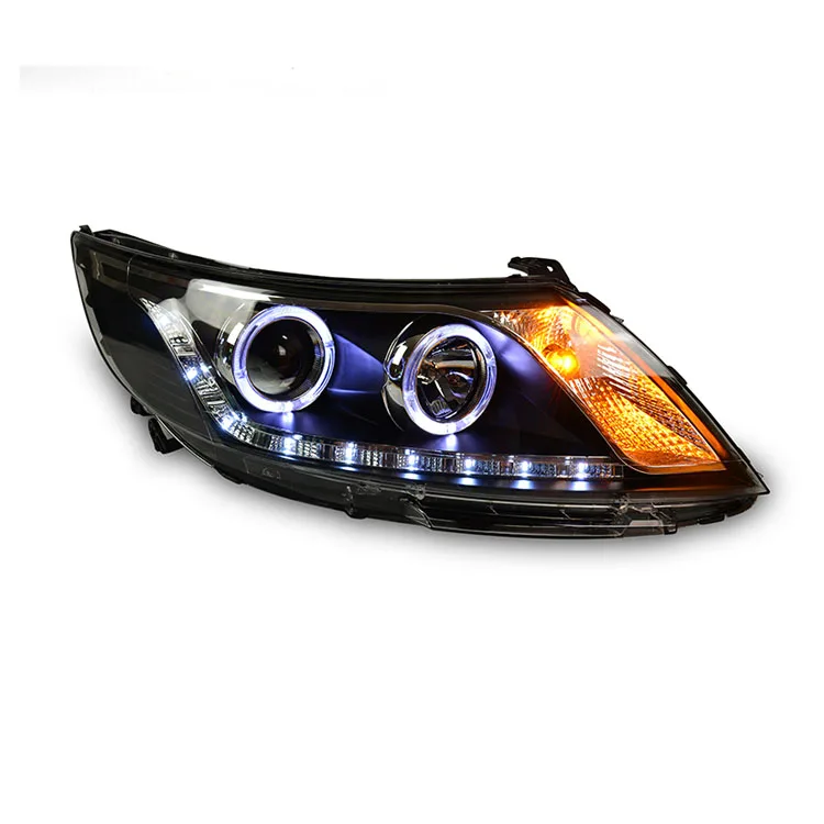 Новинка светодиодные биксеноновые фары Ownsun Орлиный глаз для фар Kia K2 2011 2012|headlights