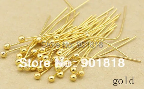 Золотой цветной шарик для ювелирных изделий 200 шт./пакет с наконечниками 30x0 5 мм (24