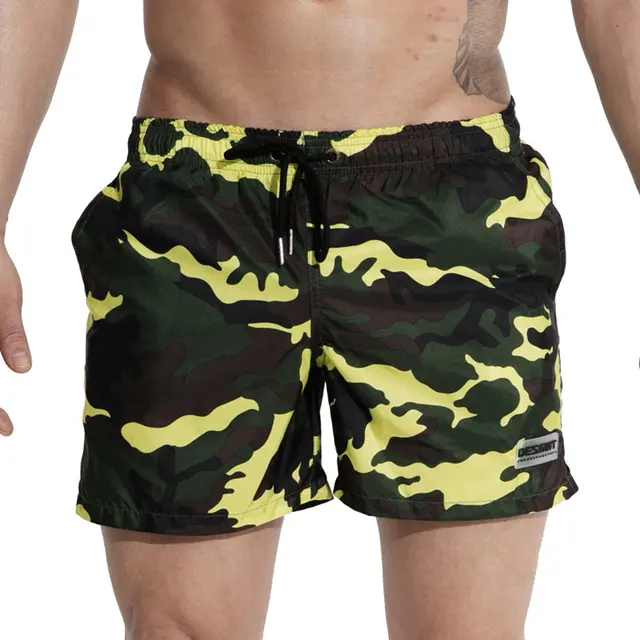 Камуфляжные плавательные шорты, легкие тонкие быстросохнущие плавательные шорты для мужчин, плавки больших размеров, одежда для купания, мужские шорты
