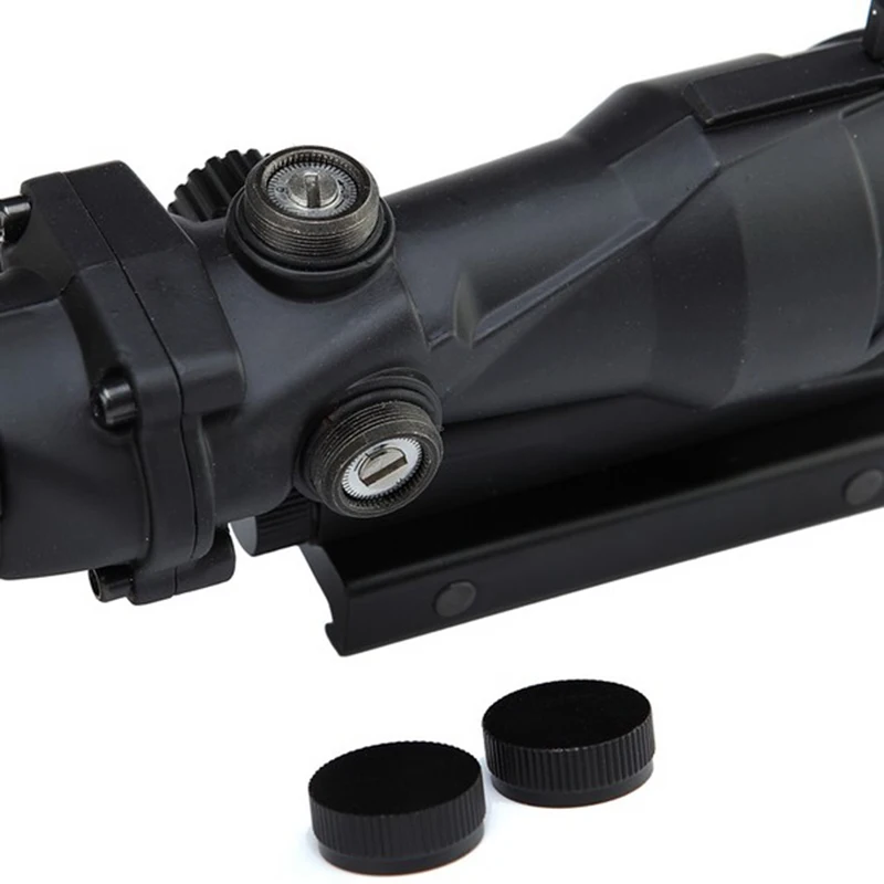 Дешевый Охотничий Тактический Прицел ACOG Тип 1x32 красный/зеленый точечный прицел с 22 мм креплением страйкбол