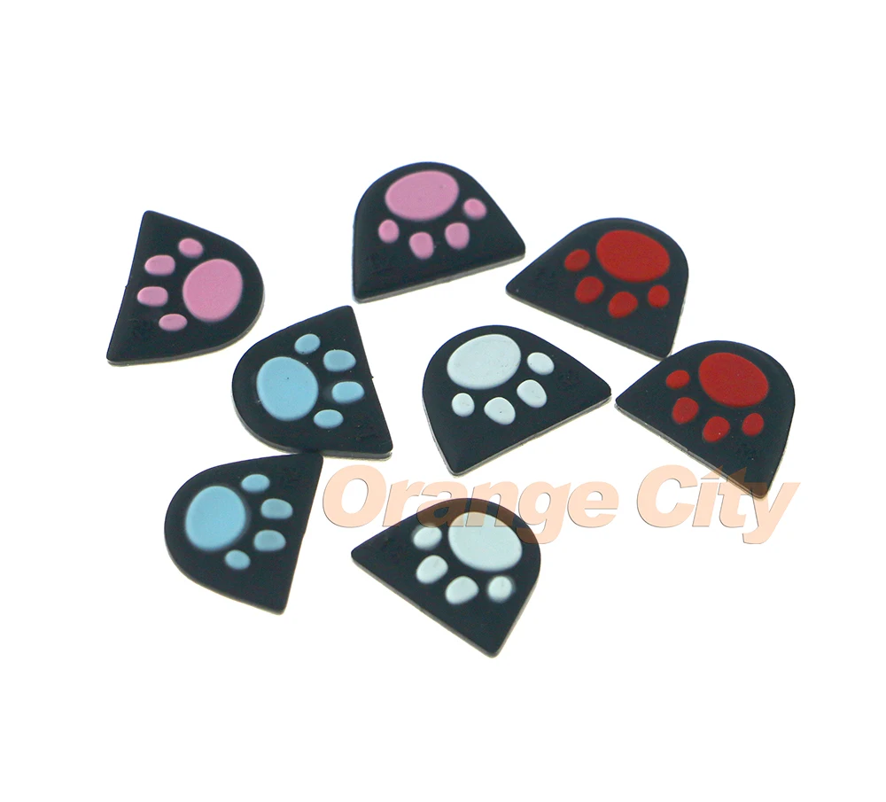 ChengChengDianWan Cat Paw Silicone Trigger Buttons Sticker L2 R2 Button Cover with Adhensive for PS4 Controller 60pairs/lot | Электроника