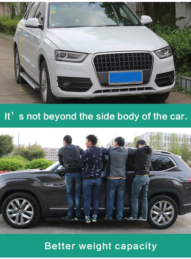 Боковой шаг Беговая панель боковой бар для AUDI Q5L до Q2L Q3 Q5 Q7 Q8, высокое качество, сверхмощный