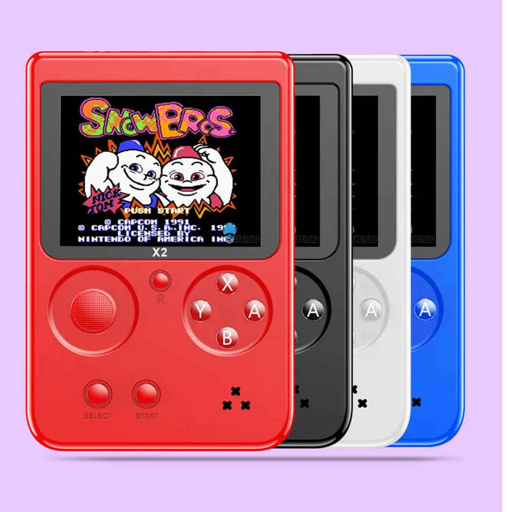 2 8 дюйма мини портативная игровая консоль Встроенный 400 джойстик