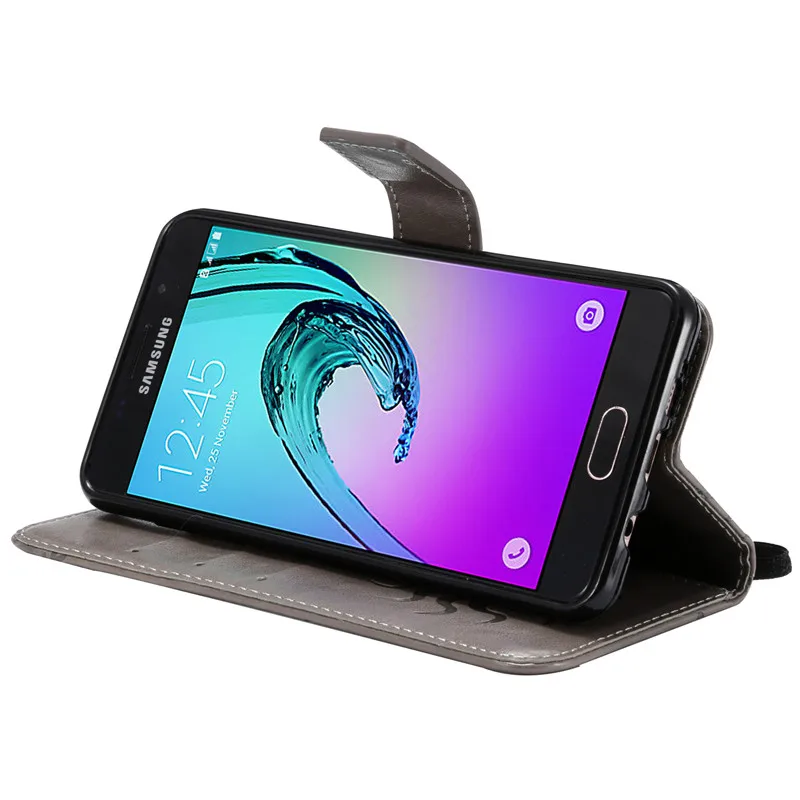 Для Samsung Galaxy A3 2016 чехол роскошный кожаный чехол-бумажник откидной Чехол для A310 A310F