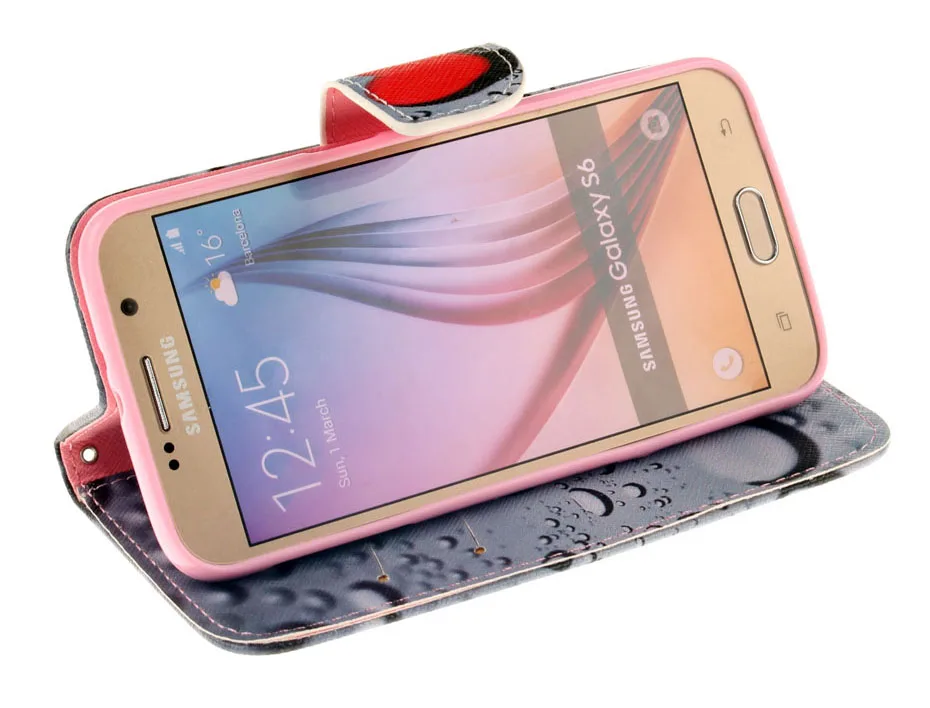 A3 A5 A7 A9 J1 J3 J5 Чехол-бумажник из искусственной кожи чехол для samsung Galaxy S3 S4 S5 мини S6 S7 S8 edge Plus
